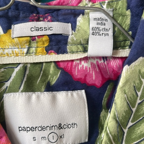 Paper Denim & Cloth Tropical Shirt L - Picture 4 of 6